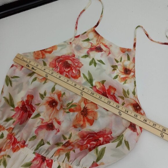 Show Me Your Mumu Heather Halter Maxi Dress In Pink Poppi Bridesmaids Floral S - Picture 11 of 12